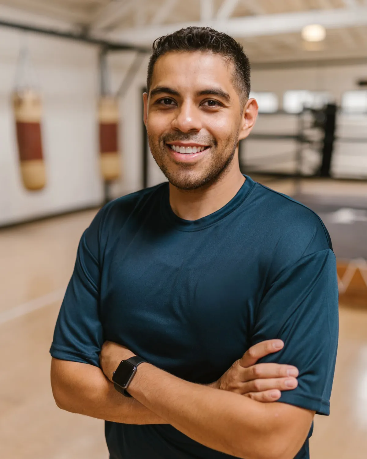 Bartosz Wilk na sali treningowej